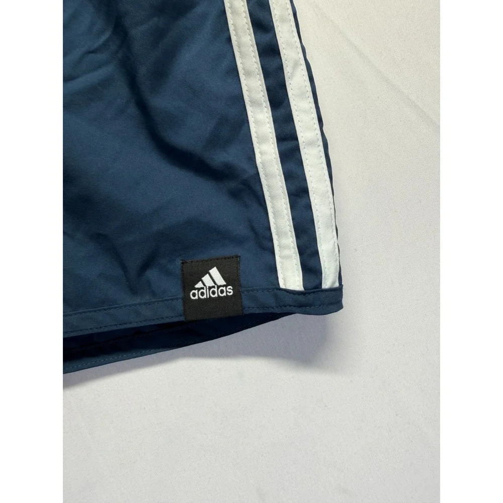 Adidas Originals Board Shorts Mens‎ XS Blue White 3 Stripes Mesh Lined Swimwear
